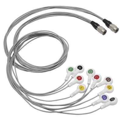 کابل هولتر TPU ECG Shanghai Quantian And Leadwires 10 Lead IEC Snap