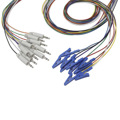 3.5 الکترودهای درپوش EEG Grabber Mono Plug EEG طلایی اندود الکترود EEG EMS EMG Leadwires