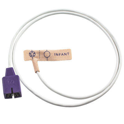 سنسور Spo2 یکبار مصرف N-ellcor DB9 7pin N25 N200 NPB 4000 کشش پوست نوزادان بزرگسال پروب SpO2 یکبار مصرف