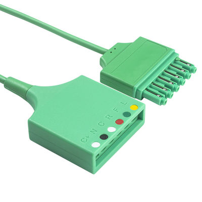 كابل محول ECG من Sie-me-ns Draeger MS16256 ذو 6 أسلاك، كابل تمديد ECG من Drager، موصل دبوس مفرد