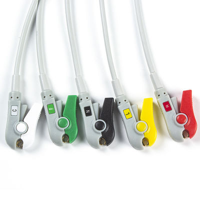 کابل ECG و سرب 5 سرب 8 پین IEC Clip کابل ECG بایونت BM3/5
