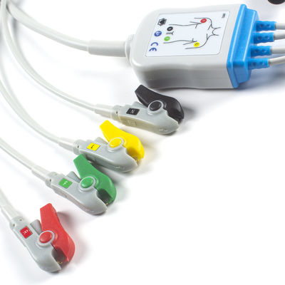 Corpuls 3 ECG Cable And Leadwires 4 Lead Limb IEC Clip 11pin کانکتور کابل ECG