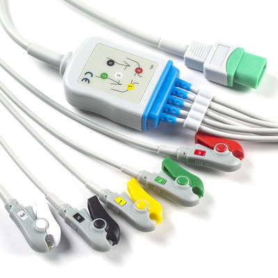 Mindray Datascope Cable ECG and Leadwires 5 Lead IEC Clip TPU ECG Cable