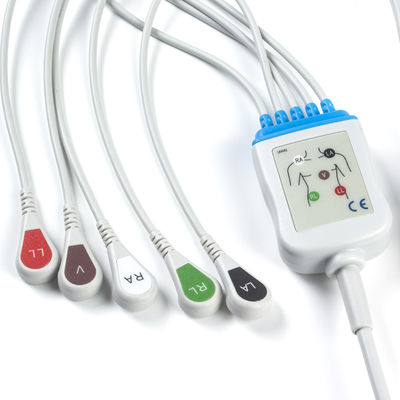 کابل‌های نوار قلب P-Hilips و سیم‌های سرب 5 لید 12 پین کابل ECG M1975A