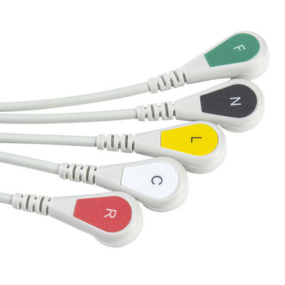 GE Marquette CBM-05NA-10AS-0001 کابل‌ها و سیم‌های ECG 5 سرب IEC اتصال 11 پین کابل ECG