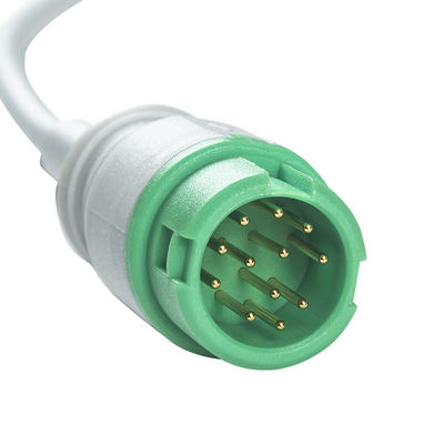 Mindray Datascope 040-000963-00 EA6252B ECG Cables and Leadwires کانکتور 12 پین ECG کابل 5 Lead IEC Snap