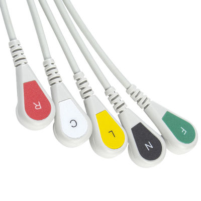 Mindray Datascope 040-000963-00 EA6252B ECG Cables and Leadwires کانکتور 12 پین ECG کابل 5 Lead IEC Snap