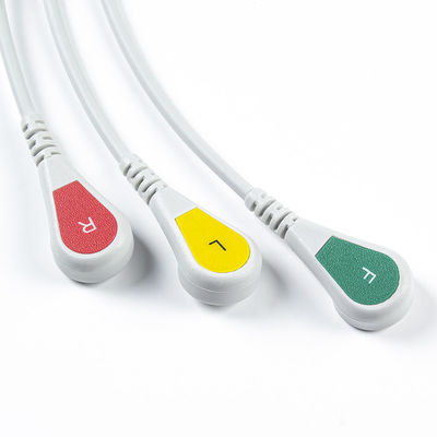 کابل‌ها و سیم‌های ECG Nihon Kohden CB-72353P 11pin OEC-6102A کانکتور ECG کابل 3 سرب IEC Snap