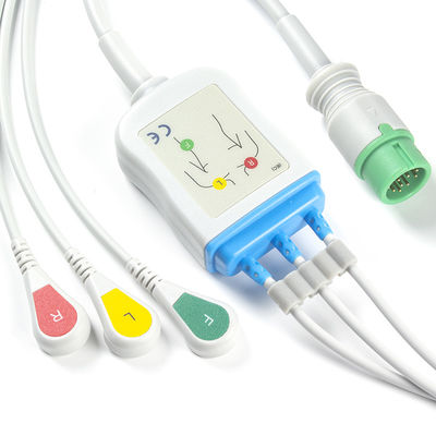Biolight BLT ECG Cable and Leadwires 3Lead IEC Clip 12Pin کانکتور کابل ECG