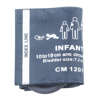 کاف NIBP تک لوله نایلونی M1571A کاف فشار خون نوزاد 10-19 سانتی متری قابل استفاده مجدد