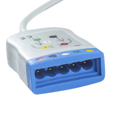 داتاسکوپ/ماکت/گیتینگی کابل 12 پین ECG به ECG 5 کابل سرب IEC AHA سیم های سرب تک پین ECG