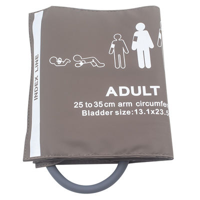 کاف قابل استفاده مجدد بزرگسالان NIBP Single Tube TPU 25-35CM کاف فشار خون TPU