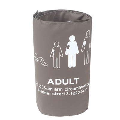 کاف قابل استفاده مجدد بزرگسالان NIBP Single Tube TPU 25-35CM کاف فشار خون TPU