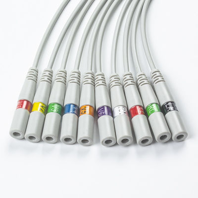 قطعات ECG آداپتورهای Pigtail 989803101701 40498E 4.00MM ECG Snap to Banana Plug Adapter