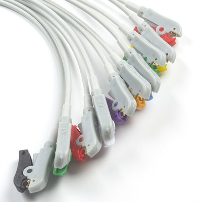 قطعات ECG آداپتورهای Pigtail 989803101701 40498E 4.00MM ECG Snap to Banana Plug Adapter