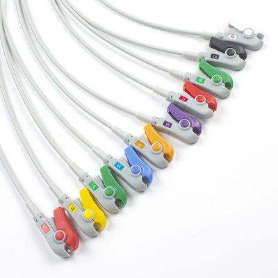 قطعات ECG آداپتورهای Pigtail 989803101701 40498E 4.00MM ECG Snap to Banana Plug Adapter