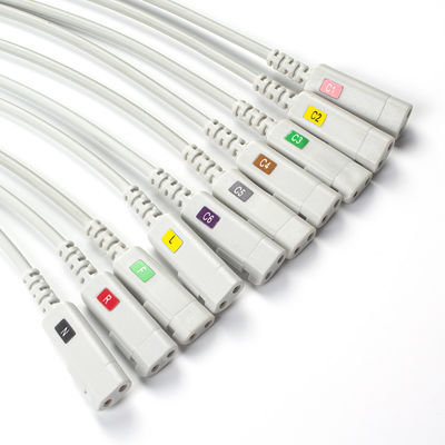 CONMED سری D ECG سیم سرب دو قلاب DL10 DL36-10 10 اتصال موز سرب