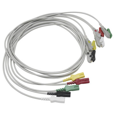 LL ECG Leadwires 5 Lead Snap Grabber نوع دو پین AAMI 6PIN بیونت Datex S-iemens GE-Hellige Kontron