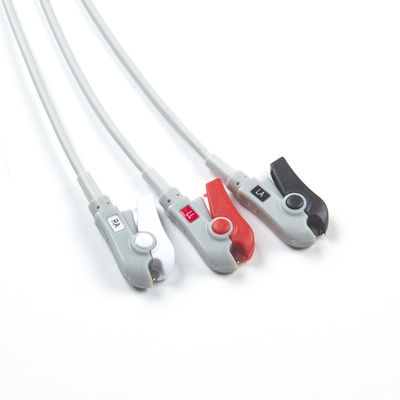 برای آرتیما S&W کابل ECG و سیم های سرب 3Lead AHA Grabber