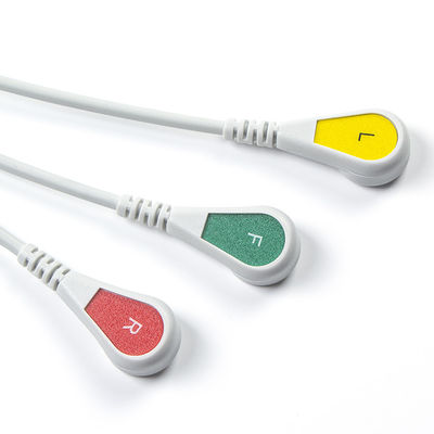 هلیج سازگار با اتصال مستقیم کابل ECG و سیم های سرب برای 3Lead IEC Snap