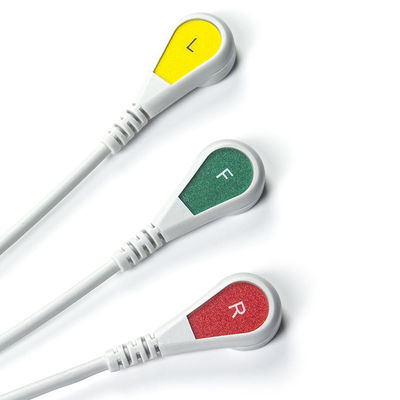 هلیج سازگار با اتصال مستقیم کابل ECG و سیم های سرب برای 3Lead IEC Snap