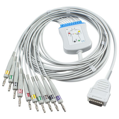 Mortara Burdick Direct Connect Cable EKG 012-0844-01 Eclipse 400 Atria 3100 Premier IEC Banana 4.0 7704 EKG Cable 10Lead