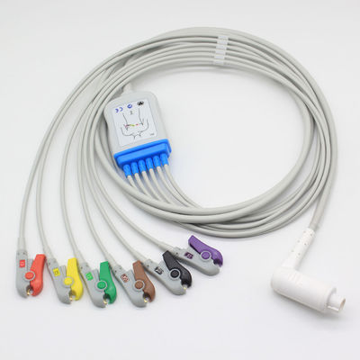 1 3 کابل ECG و سیم های سرب Corpuls3 6 سرب مانیتور دیفیبریلتور 11pin کانکتور کابل ECG