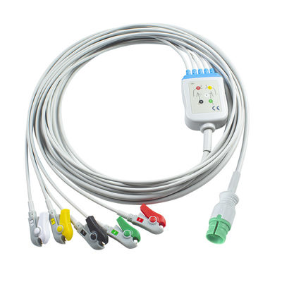 PM-12 PM-12C PM-12D کابل های ECG و سیم های سرب 14pin کانکتور ECG کابل 3 سرب IEC snap