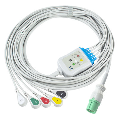 کابل های ECG Contec و سیم های سرب 7pin Connector CMS 7000 8000 5000 مدل جدید کابل ECG 5Lead Grabber