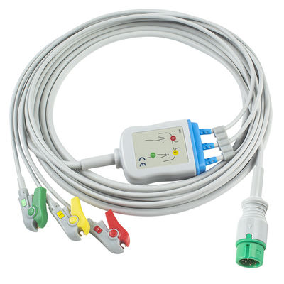 یونکر یک قطعه کابل EKG و سیم های سرب 9Pin کابل EKG 3کانال کابل EKG