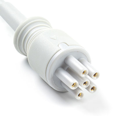 برای Omron > Colin Cable ECG Compatible Direct-Connect و سیم های سرب 5Lead IEC Grabber