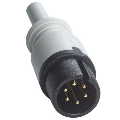 Edan سازگار با اتصال مستقیم کابل ECG و سیم های سرب 6Pin Universal AAMI 3Lead AHA Snap