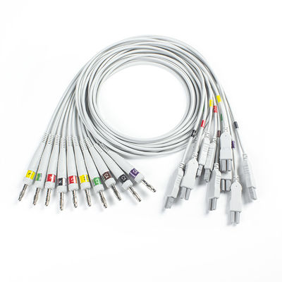 نوراف کوارک C12x ECG تشخیصی 12 تست استرس سرب ECG تزئینی با کابل بیمار TPU