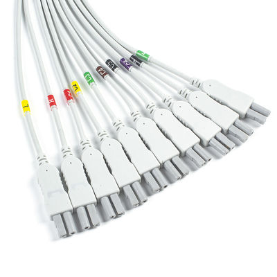 نوراف کوارک C12x ECG تشخیصی 12 تست استرس سرب ECG تزئینی با کابل بیمار TPU