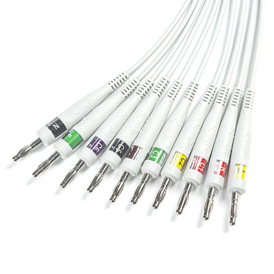 نوراف کوارک C12x ECG تشخیصی 12 تست استرس سرب ECG تزئینی با کابل بیمار TPU