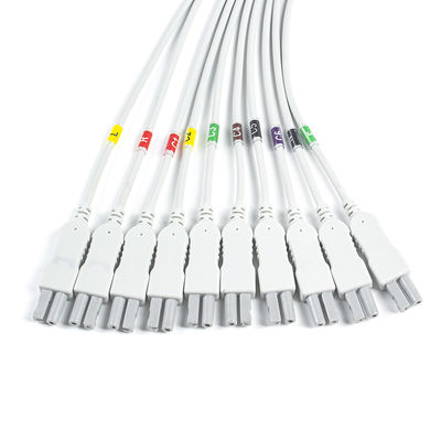 نوراف کوارک C12x ECG تشخیصی 12 تست استرس سرب ECG تزئینی با کابل بیمار TPU