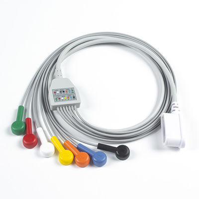Leadwire Set 7 Leadwire ECG GE SEER 1000 3 کانال IEC Snap سازگار با GE SEER 1000