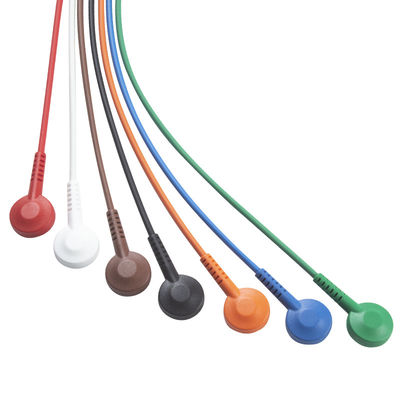 سازگاری با GE Healthcare 2008594-002 7-Lead EKG Telemetry کابل بیمار نور بینا سفارش 5 عدد 1 عدد کیف رایگان