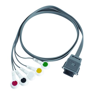 TPU Edan 5Lead ECG Holter Cable IEC Snap Shelf Life 24 ماه برای ابزار زیست پزشکی