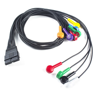 IEC/AHA کد رنگی Schiller MS-12 آبی سازگار با کابل EKG بیمار برای FT-1400331