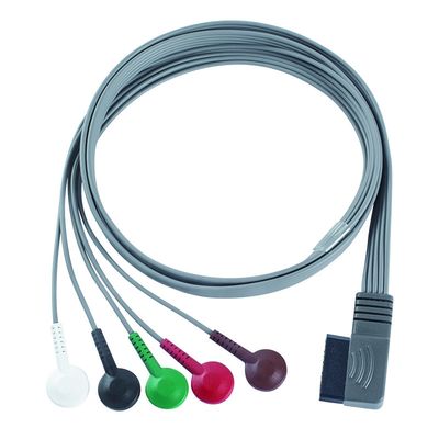 سازگار با PH ECG Telemetry Leadwire - M4725A کابل هولتر ECG 350-0173-03 برای Zymed DigiTrak-Plus