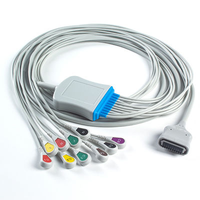 EDAN Dx12 10Lead ECG Holter Cable Snap 2.2M کابل اصلی و سیم های سرب طول 0.8/1.2M