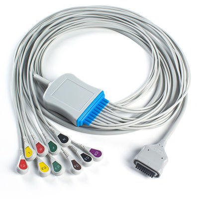 EDAN Dx12 10Lead ECG Holter Cable Snap 2.2M کابل اصلی و سیم های سرب طول 0.8/1.2M