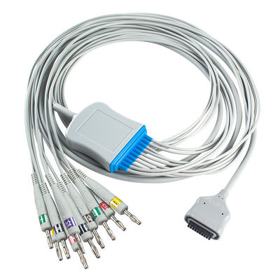 EDAN Dx12 10Lead ECG هولتر کابل موز برای طول کابل تنه 2.2M سازگاری
