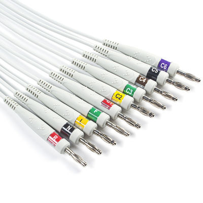 EDAN Dx12 10Lead ECG هولتر کابل موز برای طول کابل تنه 2.2M سازگاری