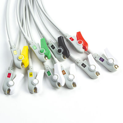 ميندري سازگار BeneHeart D6 ديفيبريلاتور 10Lead EKG Leadwires IEC Grabber