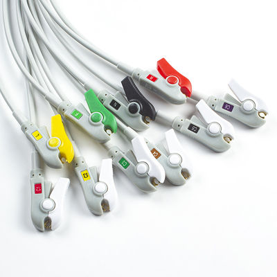 ميندري سازگار BeneHeart D6 ديفيبريلاتور 10Lead EKG Leadwires IEC Grabber