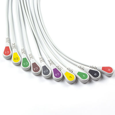 مطابقت P-Hilips Trim 10Lead کابل ECG IEC Snap برای صفحه نویس Trim I، صفحه نویس Trim II
