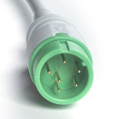 خاکستری سازگار IVY 5Lead کابل ECG AHA Snap 1m 3.0 قطر