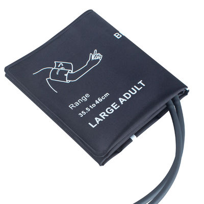 دو لوله بزرگ بزرگ NIBP مانچه بدون مثانه 35.5-46cm مانچه نایلون